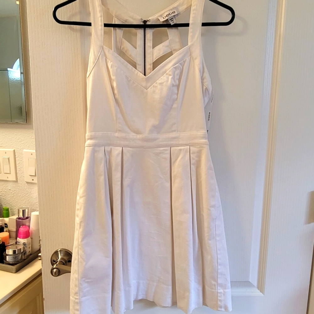 White bebe sundress